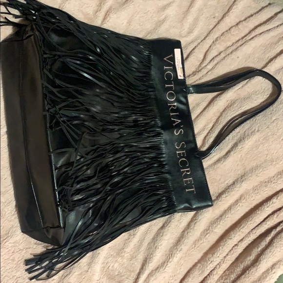 🍍Victoria SECRET Black Bohemian Tote🍍 - Picture 1 of 7